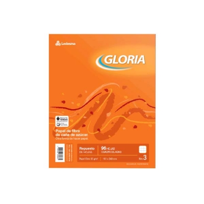 Repuesto Escolar Gloria Nº 3  96Hj C