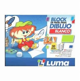 Block Dibujo Luma N6 20 Hjs Blanco