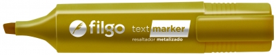 Resaltador Filgo Text Marker Metal Oro