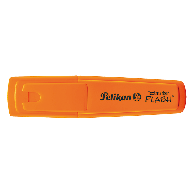 Resaltador Pelikan Flash Chato Naranja