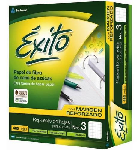 Repuesto Escolar Exito Nº 3 480Hj C Mr