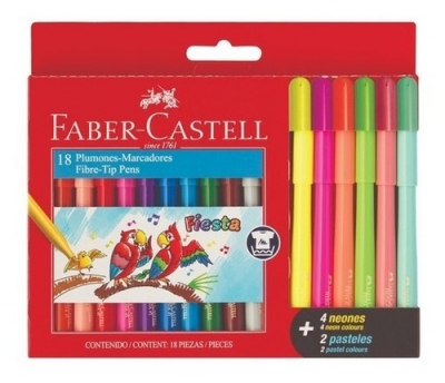 Marcador Escolar  Faber Fiesta  X 18