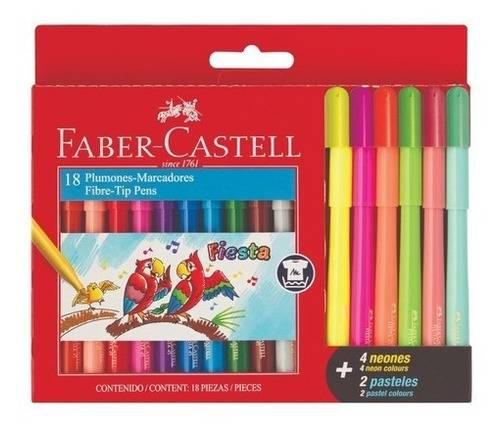 Marcador Escolar  Faber Fiesta  X 18