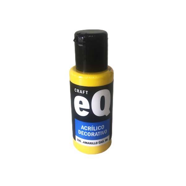 Acrilico Decorativo 50Cc Eqarte Amarillo