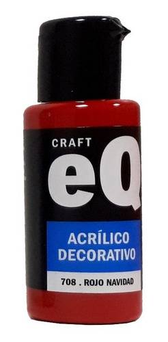 Acrilico Decorat 50Cc Eqarte Rojo Navid