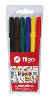 Marcador Escolar  P/Fina Filgo  X  6