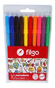 Marcador Escolar  P/Fina Filgo 2210 X 10