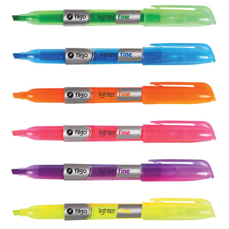 Resaltador Filgo Ligther C/Clip Naranja