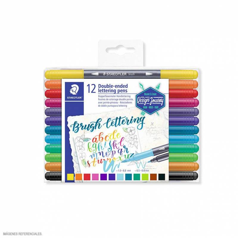 Marcador Pincel Brush X12 D/P Staedtler