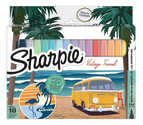 Marcador Sharpie Fine Vintage X 18