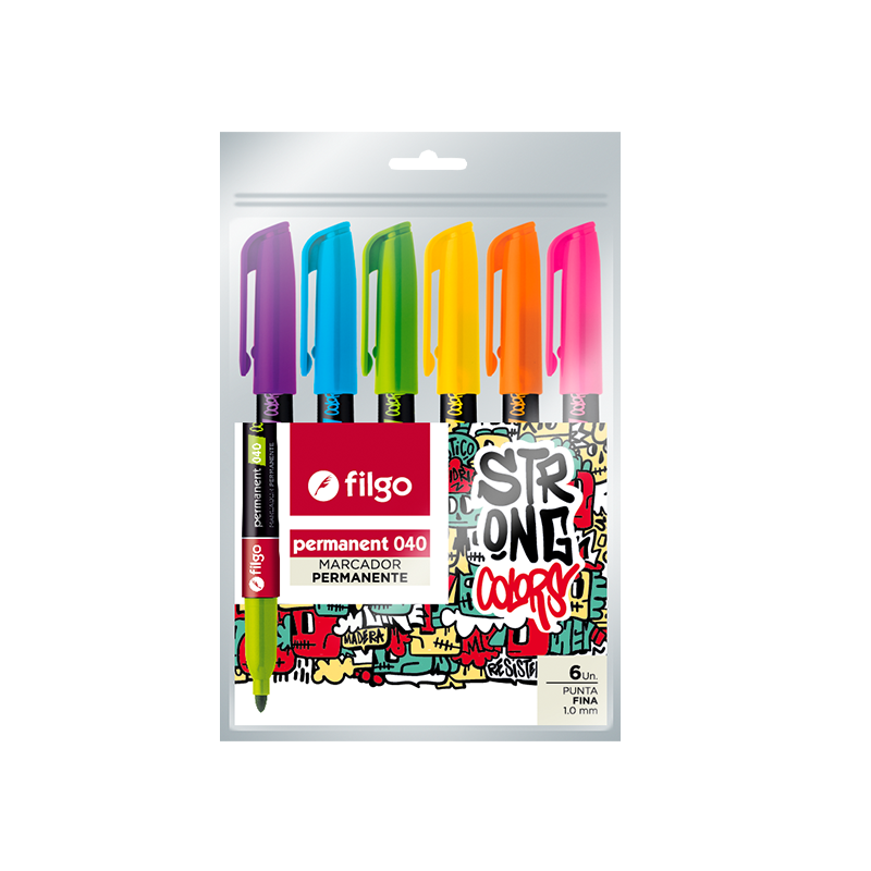 Marcador Perm Strong Filgo X 6 Brillant