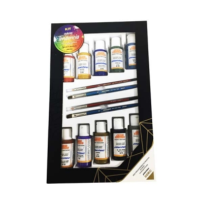 Kit Acrilicos Colores Tendencia Plantec