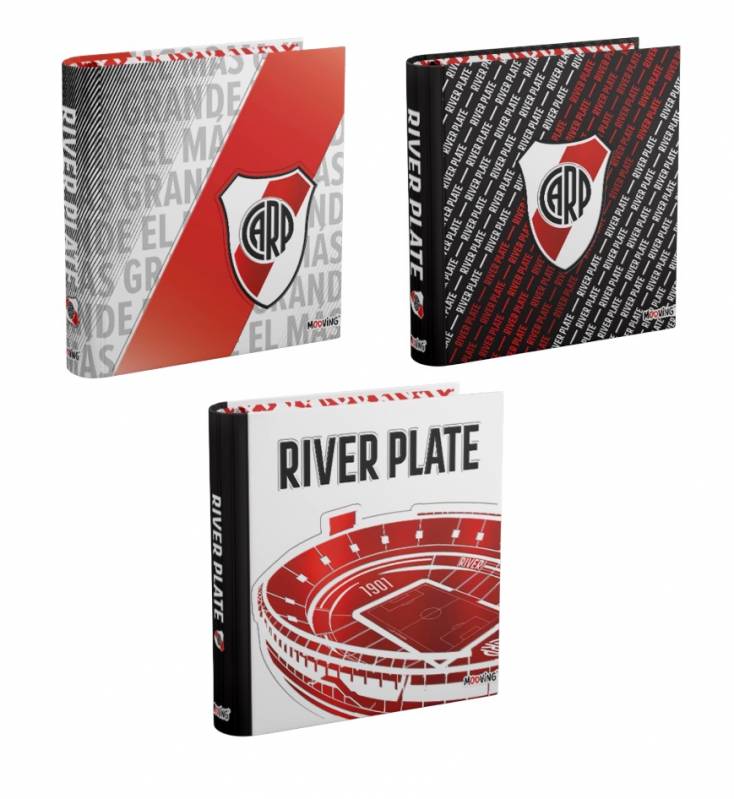 Carpeta Escolar Mooving 3X40 River Plate