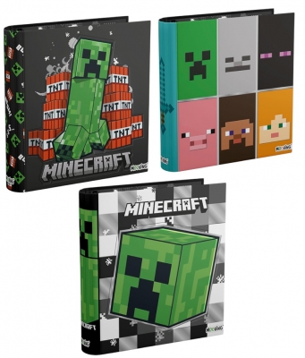 Carpeta Escolar Mooving 3X40 Minecraft