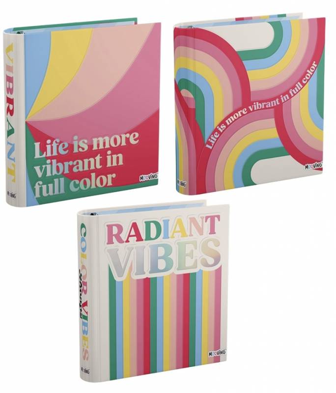 Carpeta Escolar Mooving 3X40 Rainbow