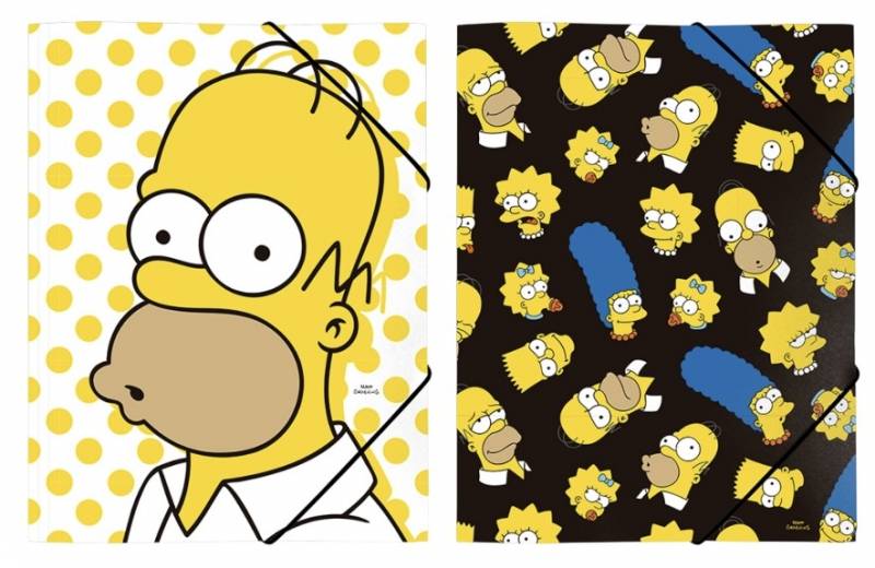 Carpeta Of 3 Solp C/Elastico Mooving Simpsons