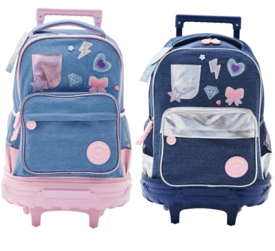 Mochila Escolar Fw 18´ Con Carro Chic