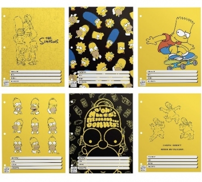 Separador Escolar X 6 Mooving Simpsons