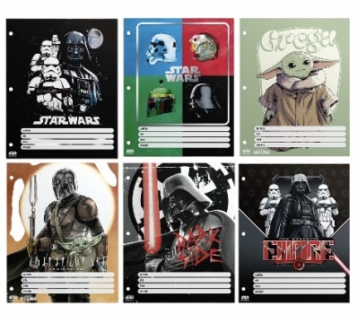 Separador Escolar X 6 Mooving Star Wars