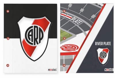 Carpeta Escolar 2 Tapas N*3  Mooving River