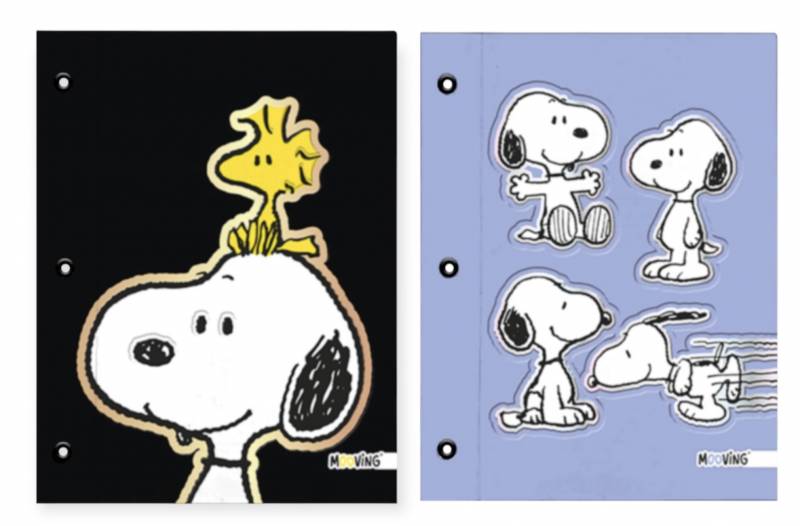Carpeta Escolar 2 Tapas N*3  Mooving Snoopy