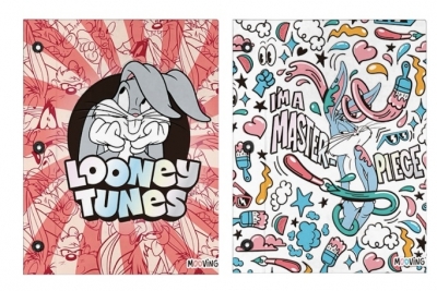 Carpeta Escolar 2 Tapas N*3  Mooving Looney Tunes