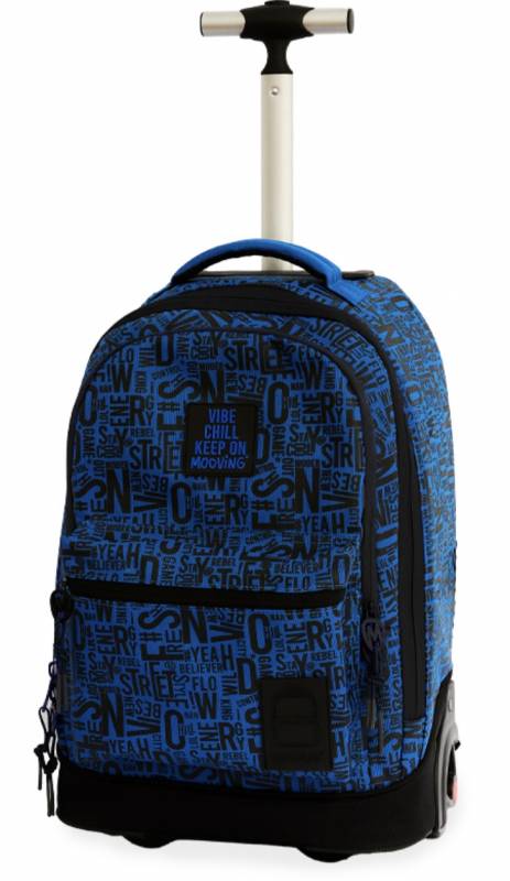 Mochila Escolar Mooving Con Carro Trolley Words
