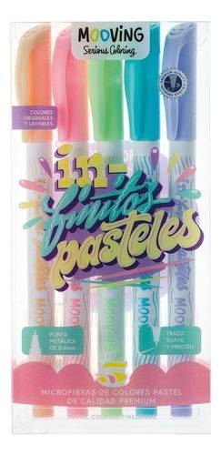 Marcador Microfibra Coloring Pastel X 5