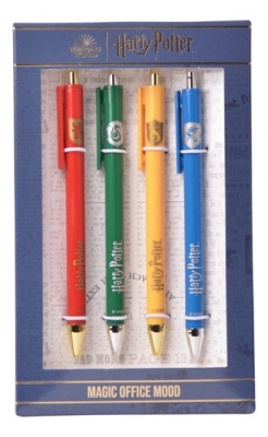 Boligrafo Mooving Retractil Harry Potter X 4 Azul