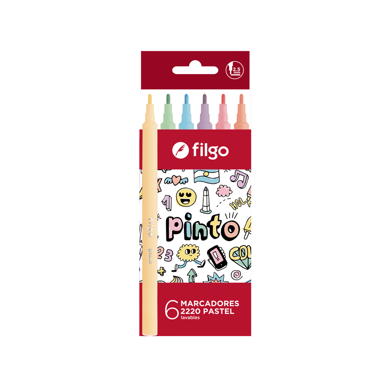 Marcador Escolar  P/Fina Filgo X 6 Pas