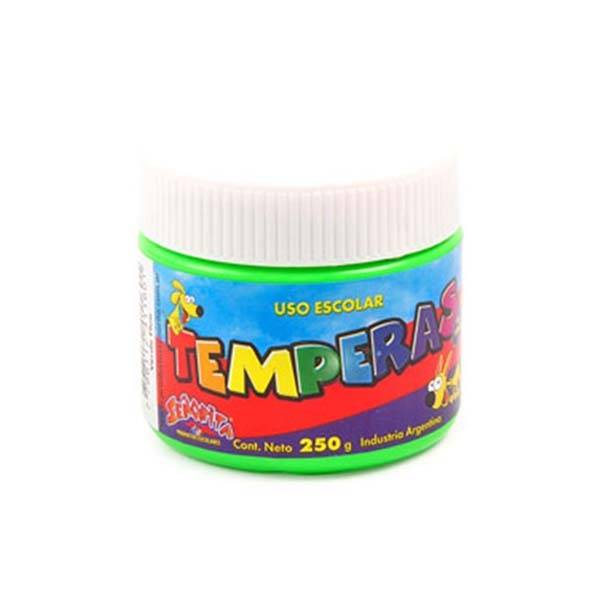 Tempera Señorita Pote X 250 Cc Fluo Verd