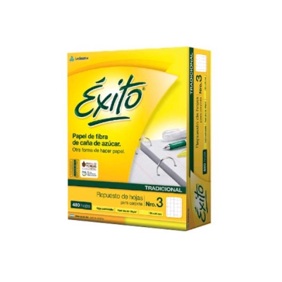 Repuesto Escolar Exito Nº 3 480Hj C