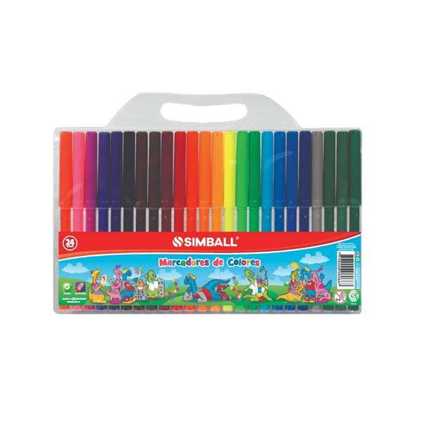Marcador Escolar  P/Fina Simball X 24