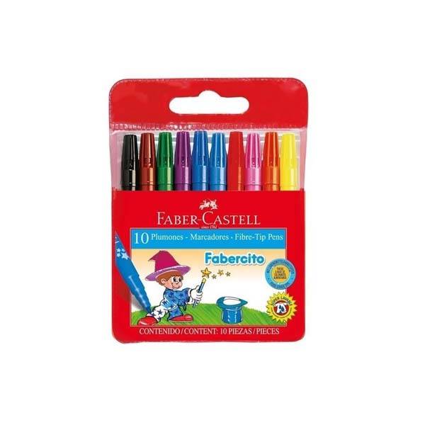Marcador Escolar Fabercito X 10