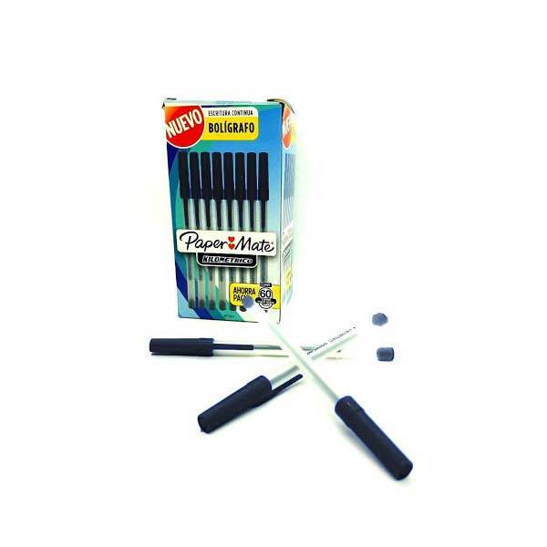 Boligrafo Paper Mate Km Pm  Negro X 60